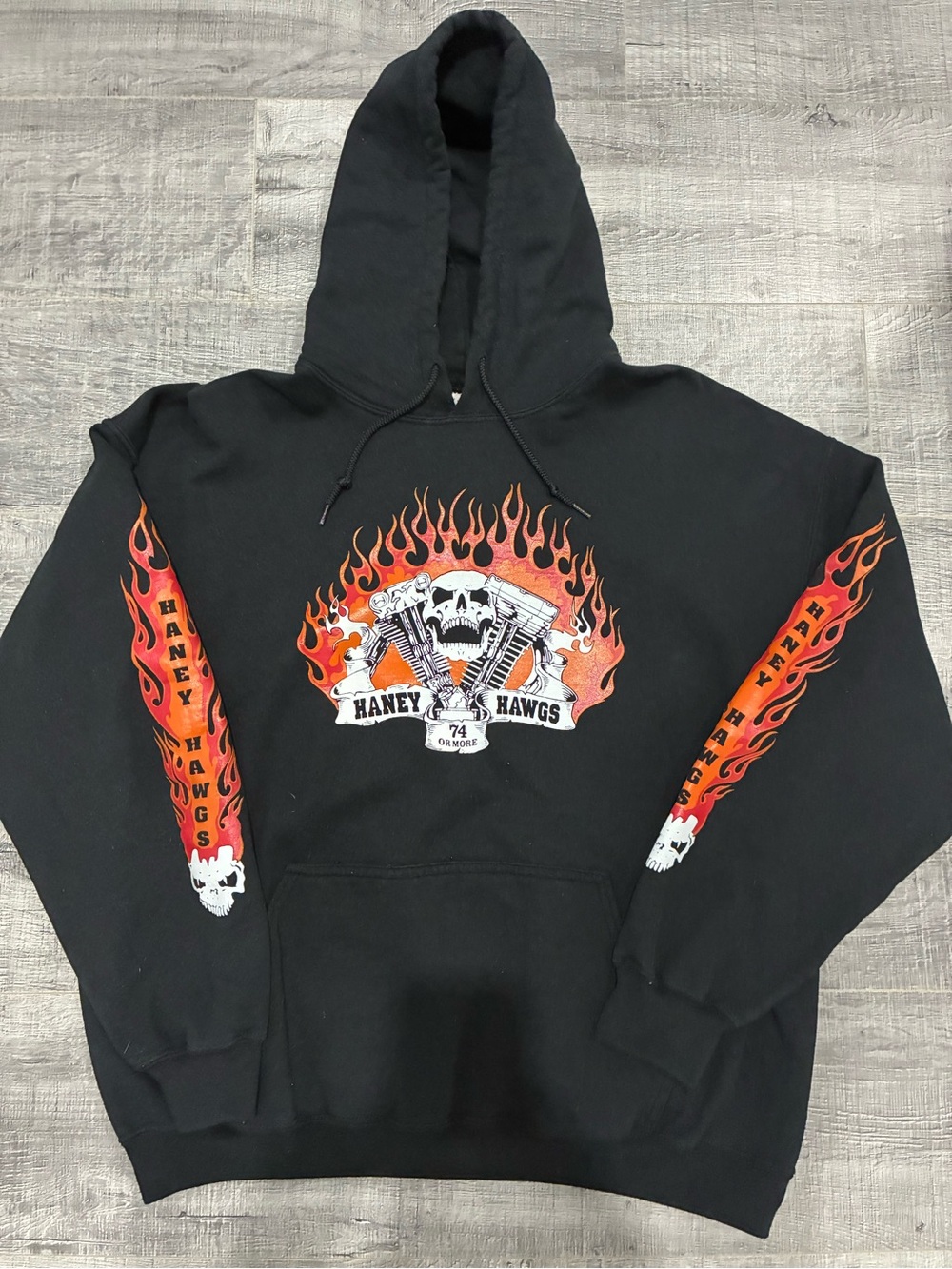 Haney Hogs Performance Motorcycle XL Hoodie